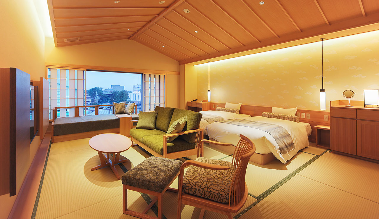 ベッド付モダン和室